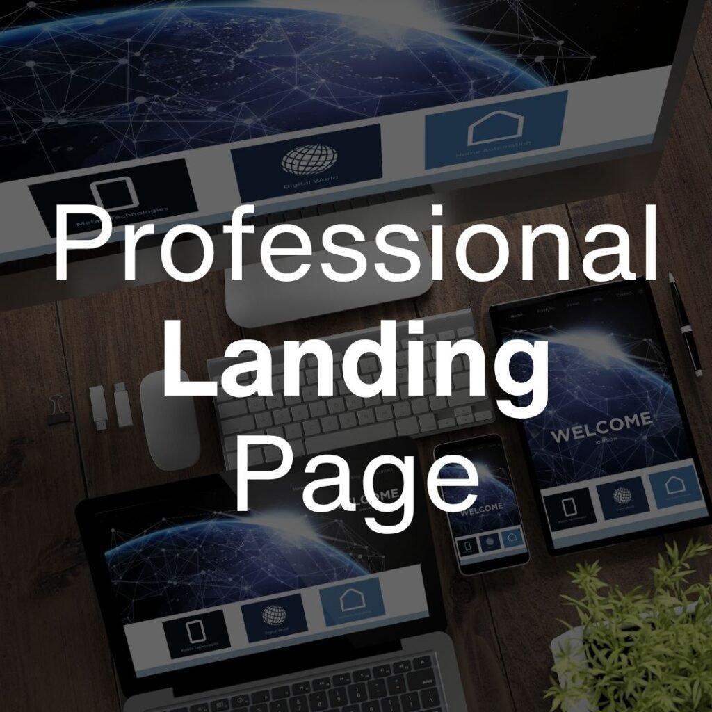 professional landing page