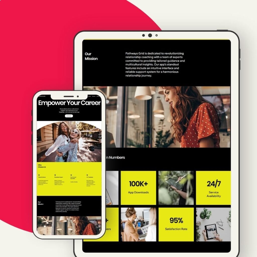 professional landing page