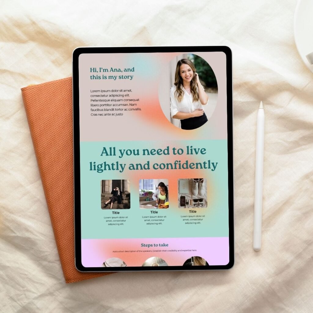 professional landing page